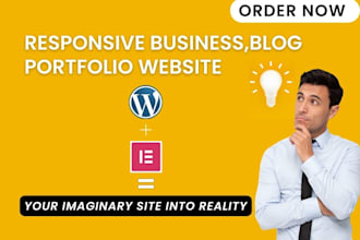 design blog, business, portfolio website in wordpress