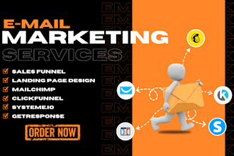 design a professional systeme io landing page, clickfunnels sales funnel