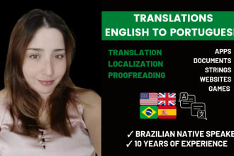 professionally translate english to native portuguese