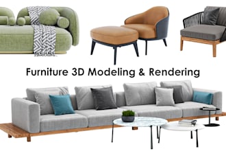 3d model and render your furniture