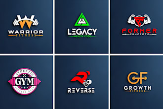 design clothing logo for gym fitness, and athletic, for your brand