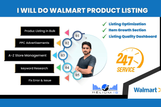 do walmart product listing SEO, optimization wfs and walmart advertising
