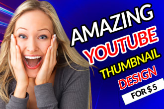 design amazing youtube thumbnail design