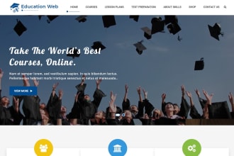 create educational elearning online course lms website professionally