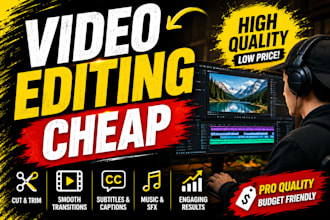 do cheap but quality video editing