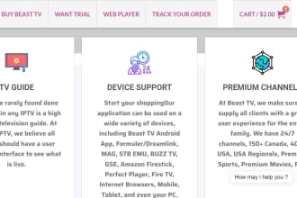 do professional iptv website