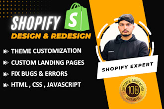 do shopify custom coding, bug fixing, and customization
