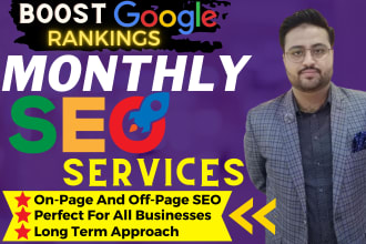 do monthly manual onpage offpage and tech seo with backlinks services package