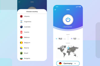 develop fast and secure vpn app, open vpn,admob app, and in app purchase