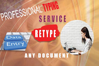 do speedily retype scanned documents