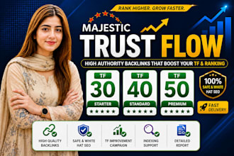 skyrocket increase website trust flow tf to 35 plus