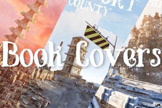 draw book covers with 3d and 2d techniques