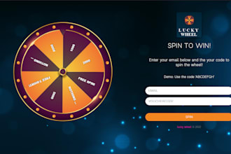 make lucky wheel web apps