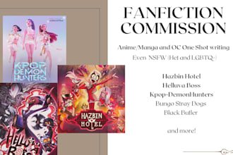 write a fanfiction or an original oneshot on commission