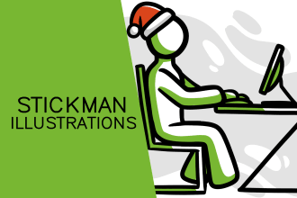 draw stickman figures in vectors