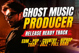 ghost music produce edm or pop song all style with hq audio
