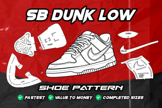 make you a sb dunk low shoes sneaker pattern