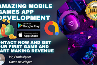 unity mobile games apps development for android ios 2d 3d and PC