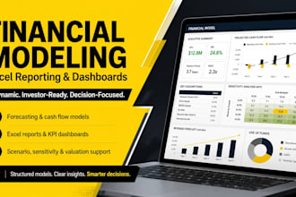 do financial modeling, excel reporting and dashboards