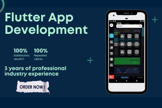 be your flutter developer and build android ios flutter app with firebase