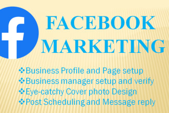 do facebook marketing, fb page setup, and promotion, fb pixel setup