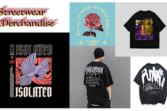 create streetwear designs and merchandise