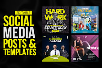 do creative social media design, instagram post, banner ads