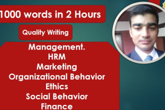 write management, marketing, hrm, sociology, ethics, accounting, business essay