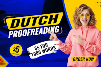 proofread and edit your dutch texts for perfect grammar