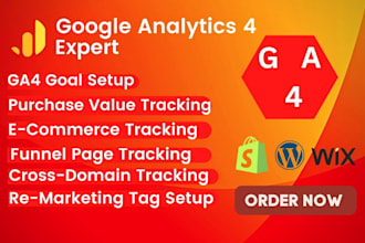 setup or fix google analytics4,ecommerce tracking,ga4,conversion tracking,GTM