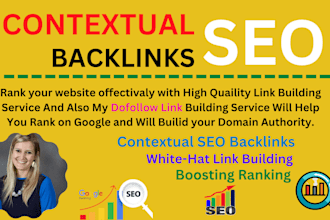 build SEO back links with high quality contextual with link building