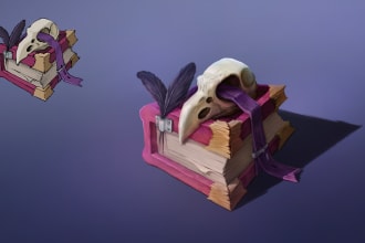 paint game icons, 2d props, assets and objects for your game