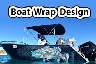 do wrap design boat wrap truck wrap racing car wrap design