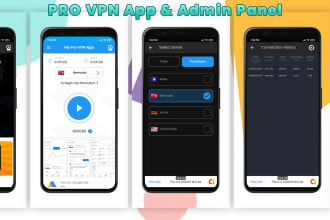 build VPN android app with admin panel
