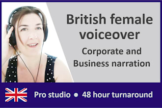 narrate your corporate videos to broadcast quality