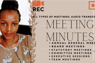 convert audio recording into meeting minutes