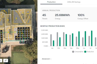 provide solar designs, proposals using aurora and solargraf