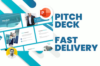 make a modern investor pitch deck PPT presentation