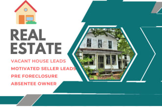 provide real estate pre foreclosure, absentee owner and vacant property leads