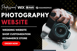 build photography wedding artist portfolio website with online booking designer