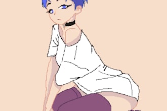 draw your character or avatar in my pixel art style