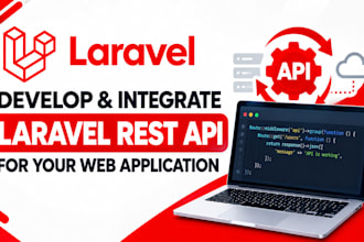 develop and integrate laravel rest API for your web application