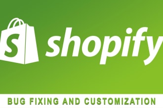 fix shopify bugs and design issues and customization