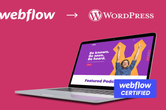 redesign your existing wordpress website in webflow