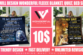 design wonderful fleece blanket, quilt, bed set