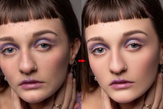 do natural photo retouching and photoshop editing