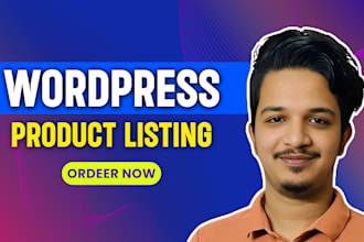 do wordpress content upload blog post woocommerce product listing