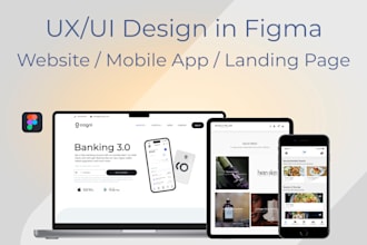 create a custom UX UI design in figma