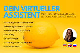 be your virtual assistant english german