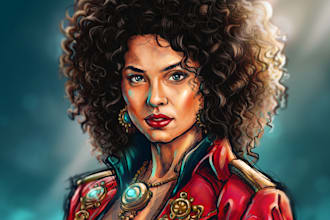 paint a realistic conceptual or fantasy digital portrait
